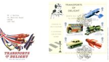 18.09.2003
Transports of Delight: Miniature Sheet
Toys and Union Flag
Royal Mail/Post Office