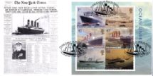 13.04.2004
Ocean Liners: Miniature Sheet
Titanic - New York Times
Bradbury, Britannia No.15