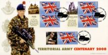 01.04.2008
Territorial Army [Commemorative Sheet]
Centenary of the TA
Bradbury, BFDC No.13