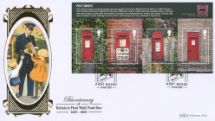 18.08.2009
Post Boxes: Miniature Sheet
Postman with children
Benham, BLCS No.433