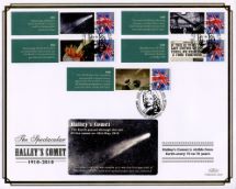 18.05.2010
Halley's Comet [Commemorative Sheet]
The first photographs of Halley's Comet
Benham, BLCS Special No.31