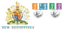 25.04.2012
Machins (EP): 87p, Large 1st, £1.28, £1.90
Royal Coat of Arms
Bradbury