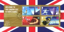 27.07.2012
Welcome to the London 2012 Olympic Games: Miniature Sheet
Union Flag
Bradbury, BFDC No.189