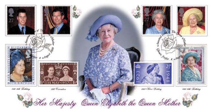 Queen Mother: Miniature Sheet, Birthday Portrait