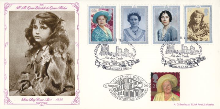 Queen Mother: Miniature Sheet, 90th Birthday Double Dated