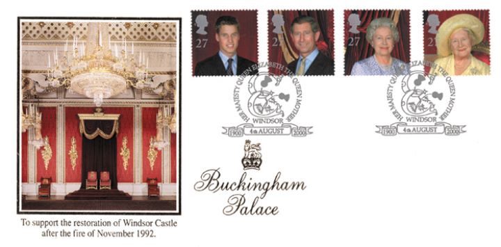 Queen Mother: Miniature Sheet, Buckingham Palace