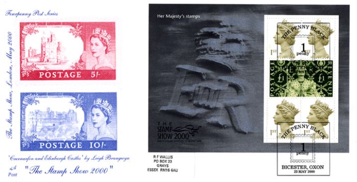 Queen's Stamps: Miniature Sheet, Caernarfon & Edinburgh Castles on Stamps