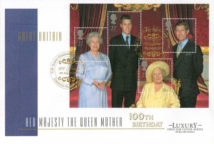 Queen Mother: Miniature Sheet, Four Generations