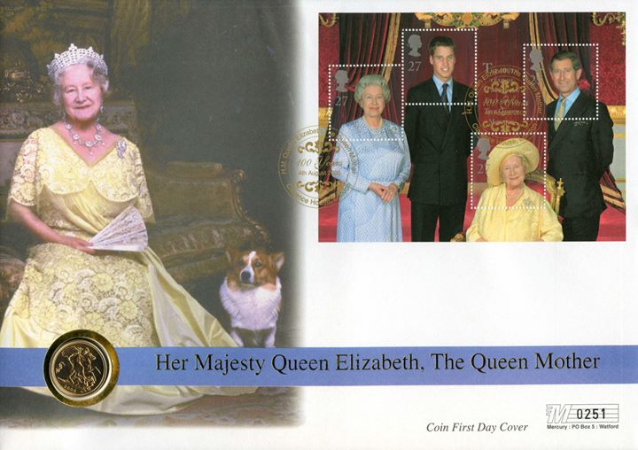 Queen Mother: Miniature Sheet, Sovereign Cover