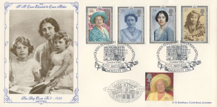 Queen Mother: Miniature Sheet, The Queen Mother and Princesses