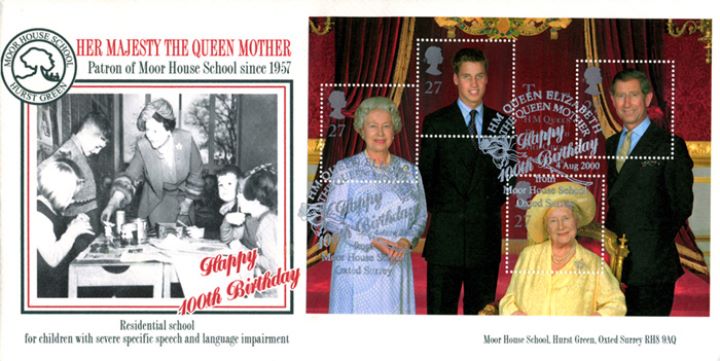 Queen Mother: Miniature Sheet, Moor House School