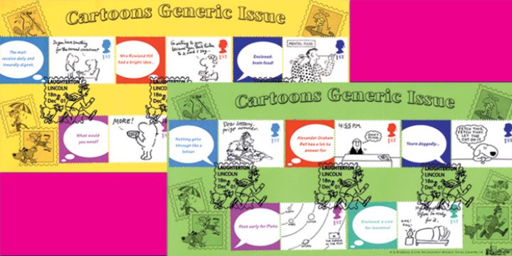 Cartoons: Generic Sheet, Cartoons on Stamps