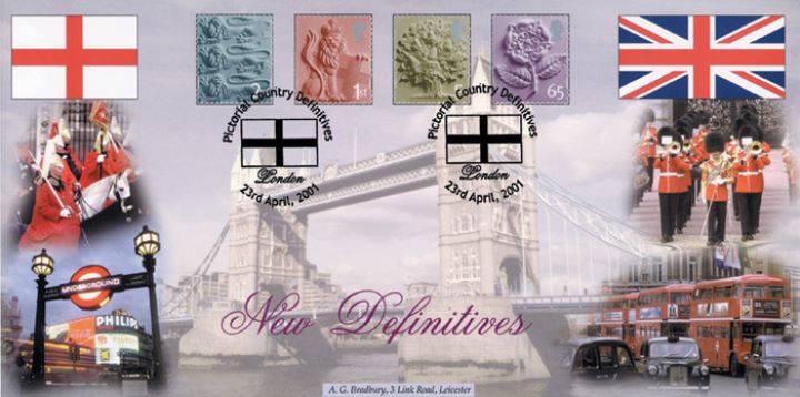 England 2nd, 1st, E, 65p, London Tourist Attractions