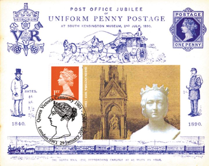 Self Adhesive: Queen Victoria, 1890 Jubilee Double Dated