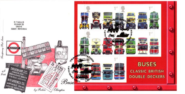 Double Decker Buses: Miniature Sheet, Bus Tickets