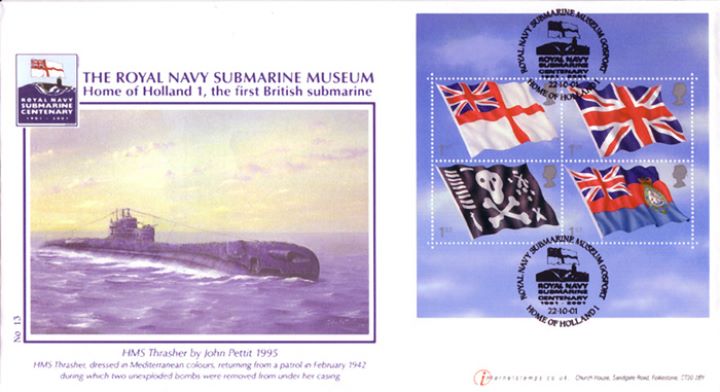 Flags & Ensigns: Miniature Sheet, HMS Thrasher