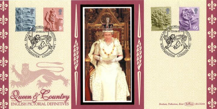 England 2nd, 1st, E, 65p, Queen & Country