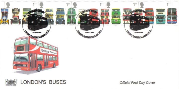 Double Decker Buses: Stamps, New Style