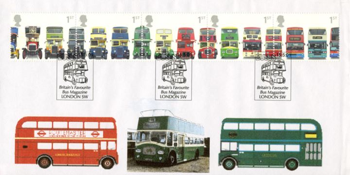 Double Decker Buses: Stamps, Famous Double-Deckers