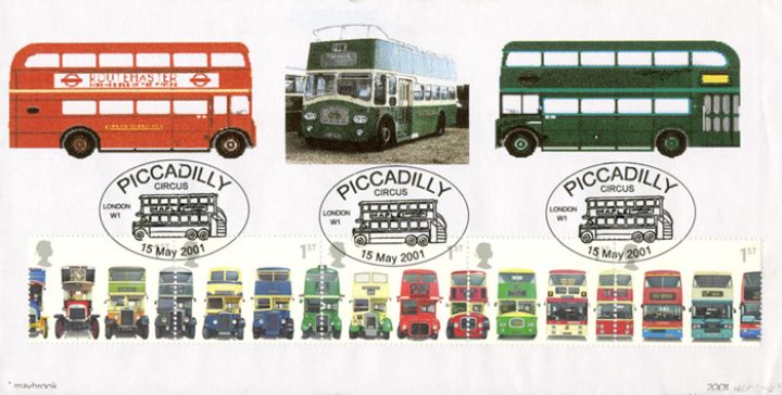 Double Decker Buses: Stamps, Famous Double-Deckers