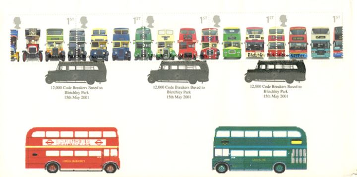 Double Decker Buses: Stamps, Route Masters