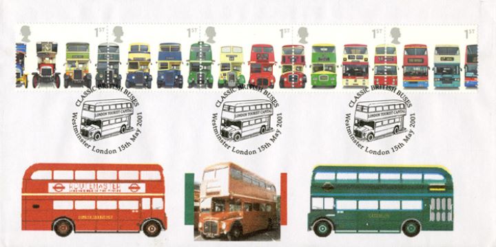 Double Decker Buses: Stamps, Route Masters