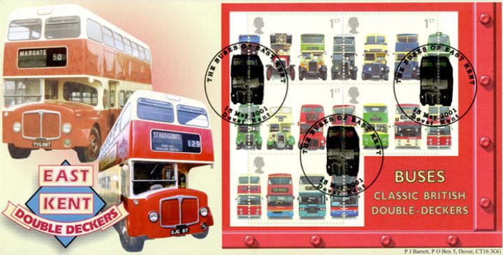 Double Decker Buses: Miniature Sheet, East Kent Double Deckers