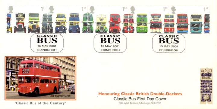 Double Decker Buses: Stamps, AEC Routemaster