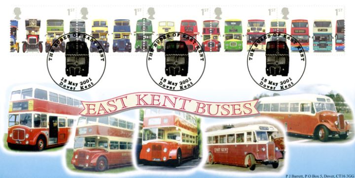 Double Decker Buses: Stamps, East Kent Buses