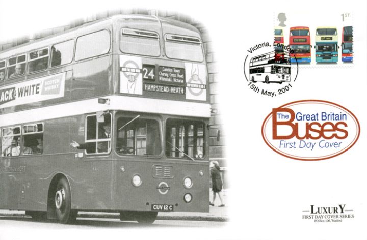 Double Decker Buses: Stamps, No.24 Hampstead Heath