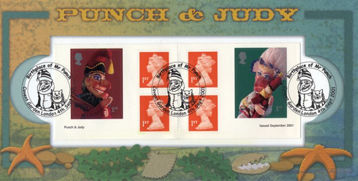 Self Adhesive: Punch & Judy, Star Fish and Shells