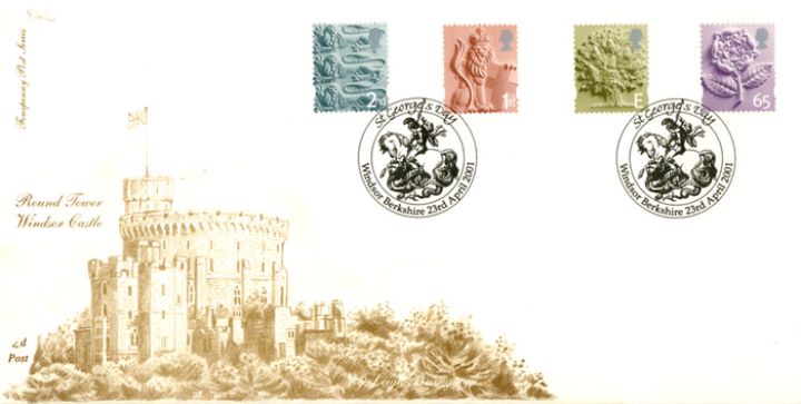 England 2nd, 1st, E, 65p, Windsor Castle