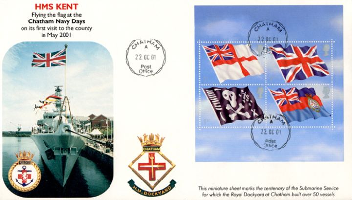 Flags & Ensigns: Miniature Sheet, HMS Kent