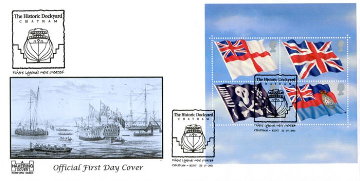 Flags & Ensigns: Miniature Sheet, Chatham Dockyard