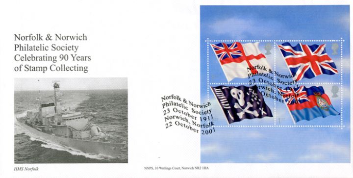 Flags & Ensigns: Miniature Sheet, HMS Norfolk