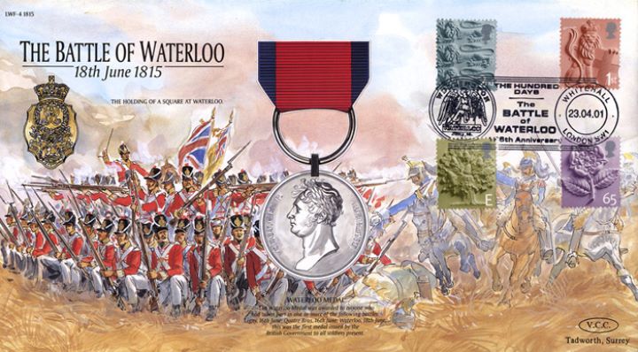 England 2nd, 1st, E, 65p, The Battle of Waterloo