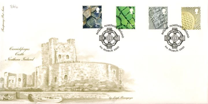 Northern Ireland 2nd, 1st, E, 65p, Carrickfergus Castle