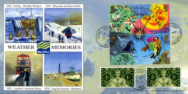 The Weather: Miniature Sheet, Met Office - Weather Memories