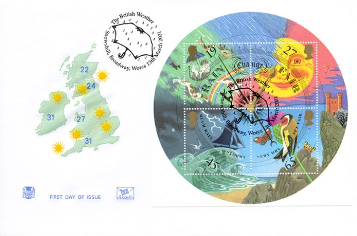 The Weather: Miniature Sheet, Weather Map