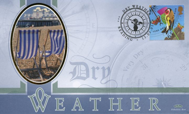 The Weather: Stamps, Deck chairs and pier