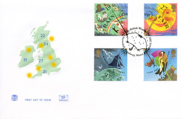 The Weather: Stamps, Weather Map