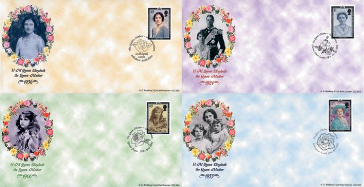 The Queen Mother - In Memoriam, Set of Four Covers