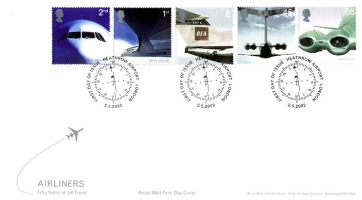 Airliners: Stamps, Fifty Years of Jet Travel