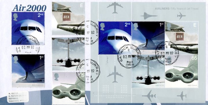 Airliners: Miniature Sheet, Air2000