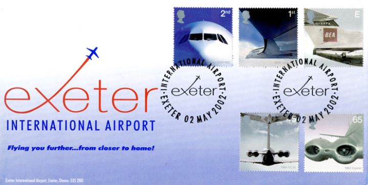 Airliners: Stamps, Exeter International Airport