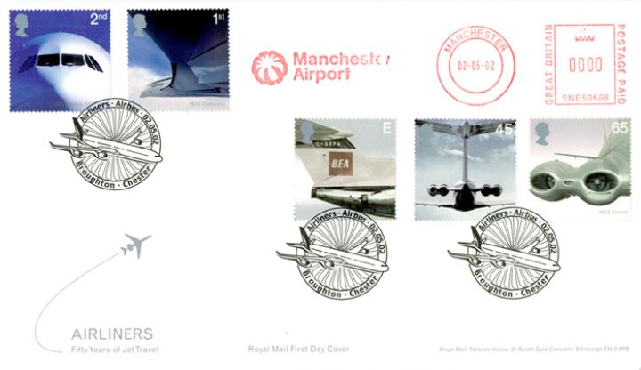 Airliners: Stamps, Manchester Airport