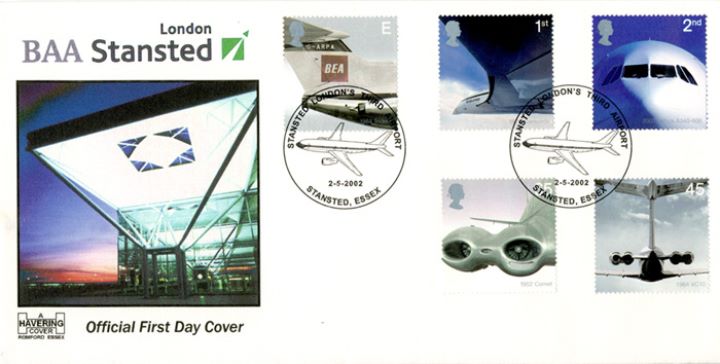 Airliners: Stamps, Stansted Airport