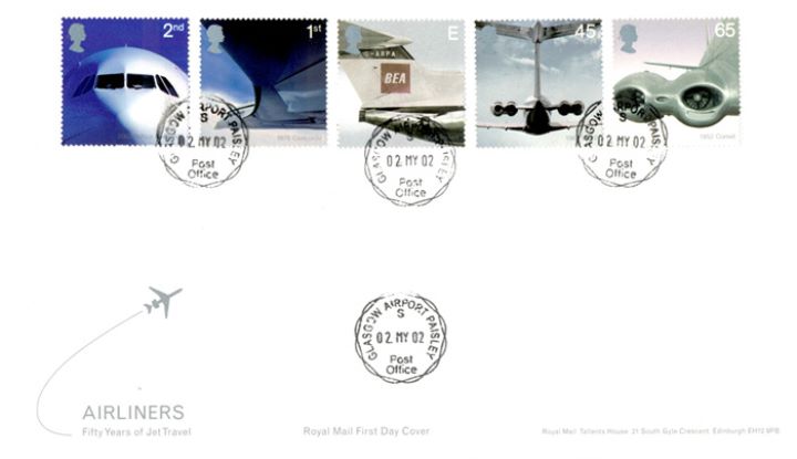 Airliners: Stamps, CDS Postmarks