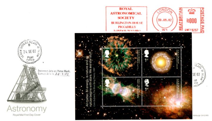 Astronomy: Miniature Sheet, Astronomy Meter Marks