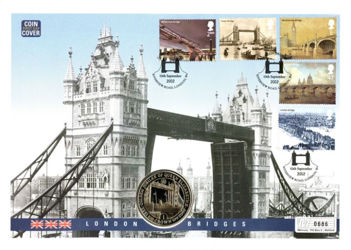 Bridges of London, Tower Bridge - Crown Cover